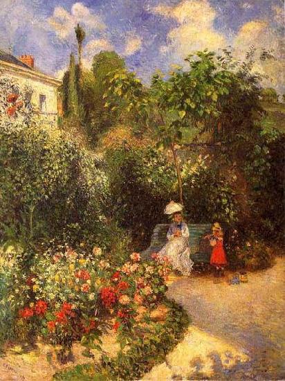 Camille Pissarro The garden of Pontoise Norge oil painting art
